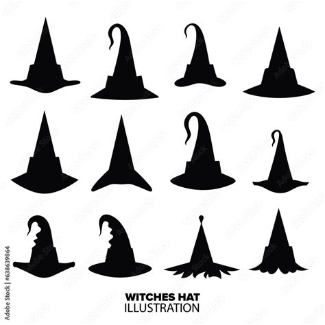 10 Silhouette Witch Hat SVG Designs for Your Halloween Party Decorations